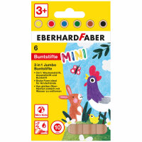 Farbstiftetui 6ST Jumbo Mini Kids 3in1 EBERHARD FABER...