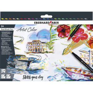 Sketch Marker Artist Color 24 farben, Fasermaler mit zwei Spitzen,