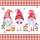 Serviette 33x33cm Scandinavian Gnomes, 3-lagig, 20 Stück, ti-flair Jet