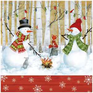 Serviette 33x33cm Winterly Barbecue, 3-lagig, 20 Stück, ti-flair