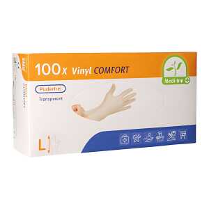 Vinylhandschuhe L 100er puderfrei transparent, Einmalhandschuhe