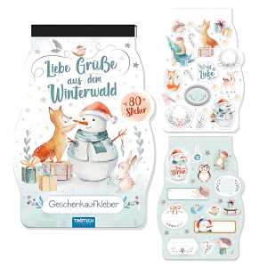Stickerblock Winterwald 17x23cm 8 Seiten, Trötsch Verlag