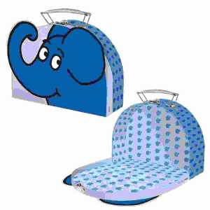 Kinderkoffer Der Elefant formgestanzt 21x27,4cm, Trötsch Verlag