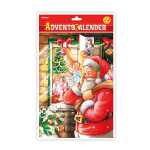 Adventskalender A4 Weihnachtsfenster 21x30cm, mit Glitzer,