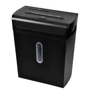 Aktenvernichter LUS 144 schwarz, Schnittleistung 10 Blatt 80g
