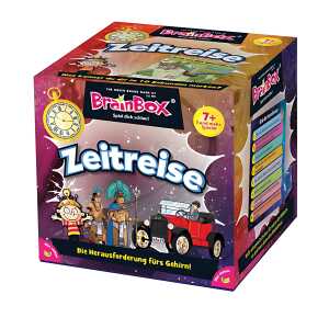 BrainBox Zeitreise Wissensspiel, ab 7 Jahren, Carletto