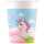 Pappbecher 200ml FSC-Mix 8er Einhorn, Unicorn, Procos