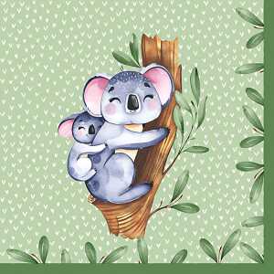 Serviette 33x33cm FSC-Mix Koalas