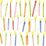 Serviette 33x33cm FSC-Mix B-day candles, 3-lagig, 20...