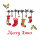 Serviette 33x33cm FSC-Mix  Xmas stockings, 3-lagig, 20 Stück, HOME, compostable, Paper+Design