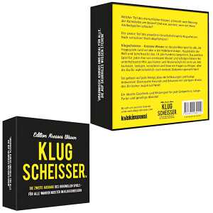 Pegasus Partyspiel Klugscheisser schwarz, Edition krasses Wissen,