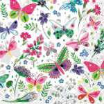 Motivserviette 33x33cm Schmetterlinge STEWO 2572 5746 25