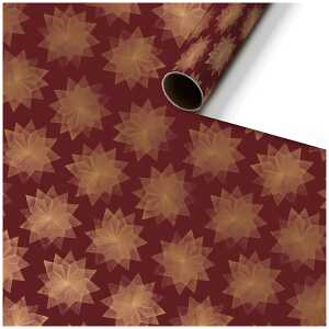 Geschenkpapier 70cmx2m Attila bordeaux