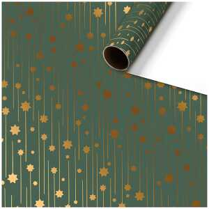 Geschenkpapier 70cmx1,5m Estrela dunkelgrün