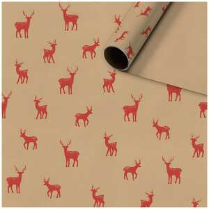 Geschenkpapier 70cmx2m Abel braun