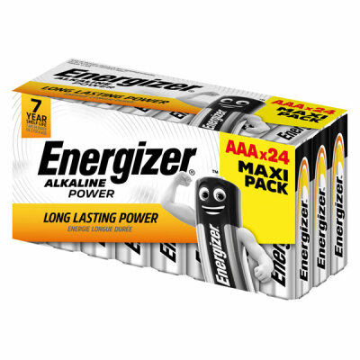 ENERGIZER Batterie Power Micro AAA 1,5V, weiß/gelb, 24 Stück