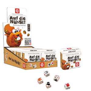 Gamefactory Auf die Nüsse Würfelspiel, ab 8 Jahren, Carletto
