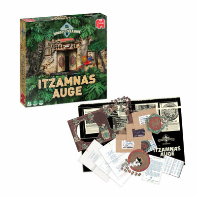 Jumbo Escape Quest  Izamnas Auge, Escape Room Abenteuer im "in-a-box"-Spielstil,, für 1 bis 4 Spieler, Spieldauer ca. 60 min, ab 8 Jahren