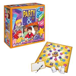 Jumbo Partyspiel Party & Co Junior, Partyspiel mit 560 Fragen