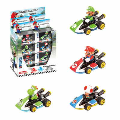 Pull Speed Mario Kart  Nintendo Figuren sortiert, mit Rückzugmotor, ab 3 Jahren