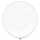 4 Latexballons Standard Weiß, 60 cm