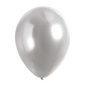Latexballons 50er Satin Luxe Platinum 27,5cm, silbergrau, D 11 Zoll,