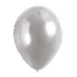 Latexballons 50er Satin Luxe Platinum 27,5cm, silbergrau,...