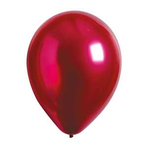 Latexballons 50er Satin Luxe Pomegranate 27,5cm, rot, D 11 Zoll,