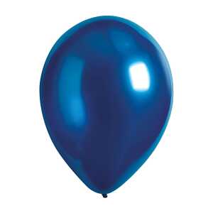 Latexballons 50er Satin Luxe Azure 27,5cm, dunkelblau, D 11 Zoll,