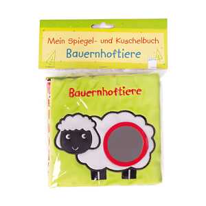 Spiegel- und Kuschelbuch Bauernhoftiere, Knisterbuch zum Sehen