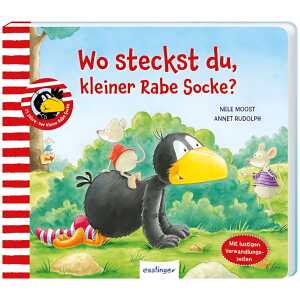 Wo steckst du, kleiner Rabe Socke?, Bilderbuch mit Verwandlungsseiten