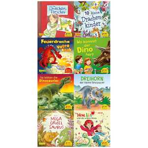 Pixi Box 279 Dinos und Drachen bei Pixi, Bilderbuch,