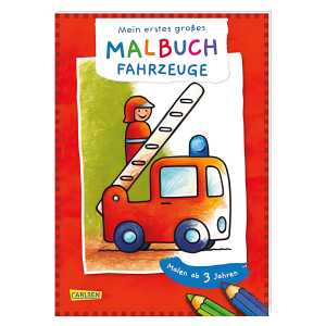 Mein erstes großes Malbuch Fahrzeuge, von Eva Muszynski,, 24 Seiten,
