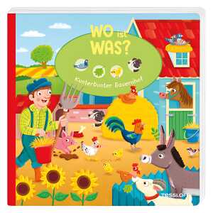 Wo ist Was? Kunterbunter Bauernhof, Bilderbuch,, von Julia Reindl