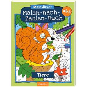 Malbuch nach Zahlen sortiert ARS EDITION Set VE 12 Malen nach Zahlen