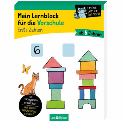 Mein Lernblock für die  Vorschule Erste Zahlen, Buch von Hannah Lang, ab 5 Jahren, ars Edition