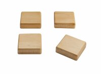 SIGEL BA211 Holz-Magnete - beige - quadratisch -...