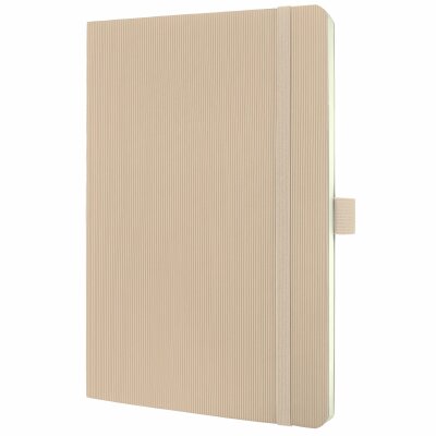 SIGEL CO333 Notizbuch Conceptum - Uni - liniert - ca. A5 - beige - Softcover - 194 Seiten - PEFC-zertifiziert