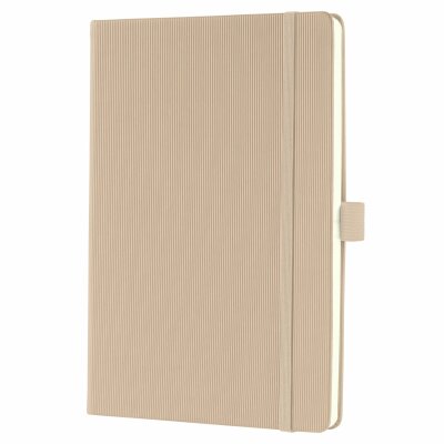 SIGEL CO650 Notizbuch Conceptum - Uni - kariert - ca. A5 - beige - Hardcover - 194 Seiten - PEFC-zertifiziert