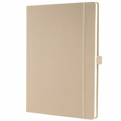 SIGEL CO640 Notizbuch Conceptum - Uni - kariert - ca. A4 - beige - Hardcover - 194 Seiten - PEFC-zertifiziert