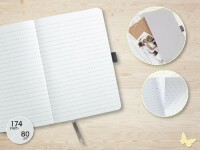 SIGEL JN129 Notizbuch Jolie - coffee brown - liniert - 80 g/m² - ca. A5 - braun - Hardcover - 174 Seiten - FSC-zertifiziert