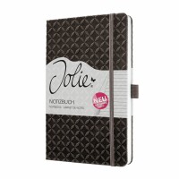 SIGEL JN129 Notizbuch Jolie - coffee brown - liniert - 80 g/m² - ca. A5 - braun - Hardcover - 174 Seiten - FSC-zertifiziert