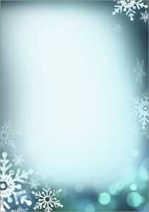Weihnachts-Motiv-Papier - Schneeflocken blau/weiß 90 g/m² A4 25 Blatt