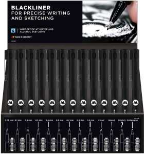 Molotow BLACKLINER Permanent Set 78er Sales Display