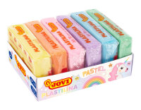 JOVI PLASTILINA PASTEL Knetmasse 6er Schachtel, je 50g,...