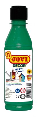 JOVI DECOR ACRYL Mehrzweckfarben 250 ml Flasche, dunkelgrün