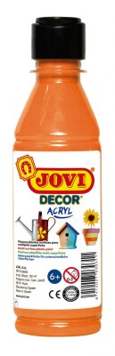 JOVI DECOR ACRYL Mehrzweckfarben 250 ml Flasche, orange