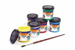 JOVI DECOR ACRYL Mehrzweckfarben 6er Schachtel farbig sortiert