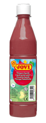 JOVI Flüssige Plakatfarbe 500ml Flasche, braun