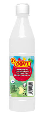 JOVI Flüssige Plakatfarbe 500ml Flasche, weiß